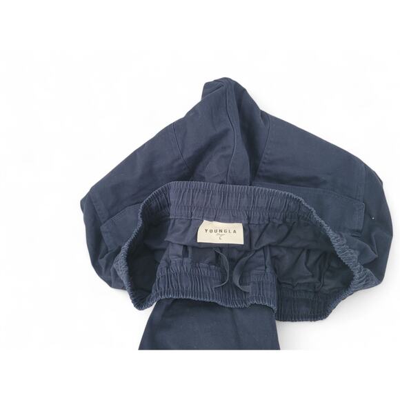 YoungLA Navy Cargo Pants Men’s L | Streetwear Utility Pockets - Picture 3 of 8